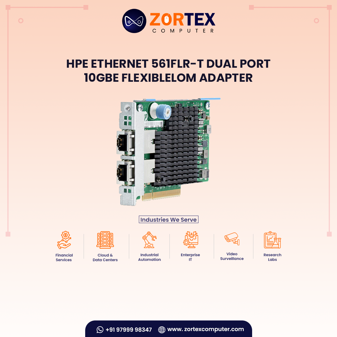 HPE Ethernet 561FLR-T Dual Port 10GbE FlexibleLOM Adapter