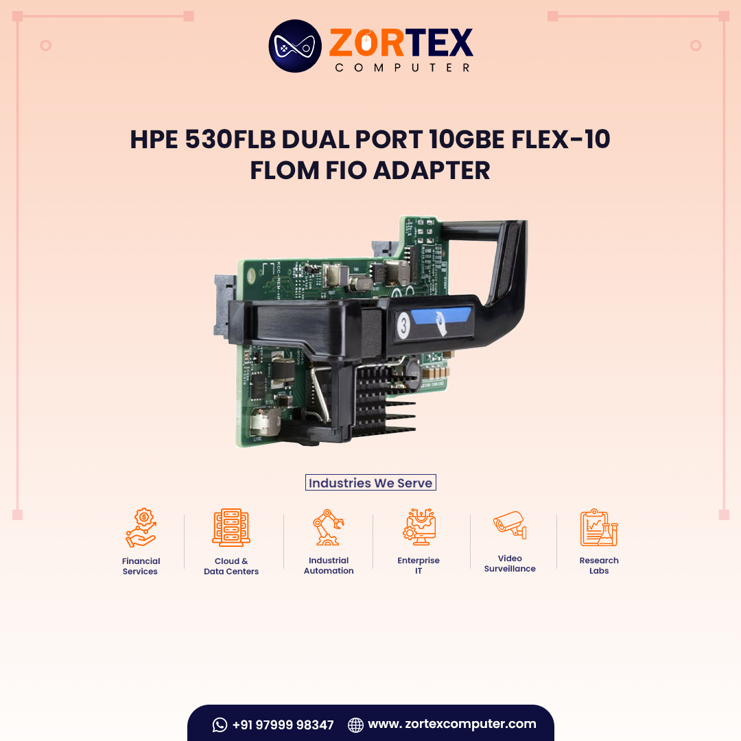 HP 530FLB Dual Port 10GBE Flex-10 FLOM FIO Adapter