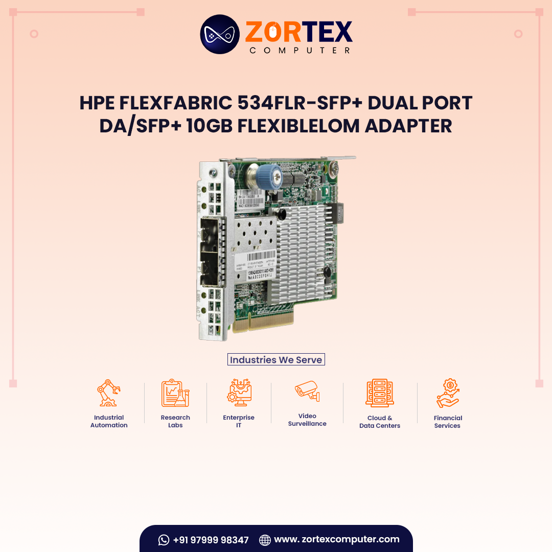 HPE FlexFabric 534FLR-SFP+ Dual Port DA/SFP+ 10Gb FlexibleLOM Adapter