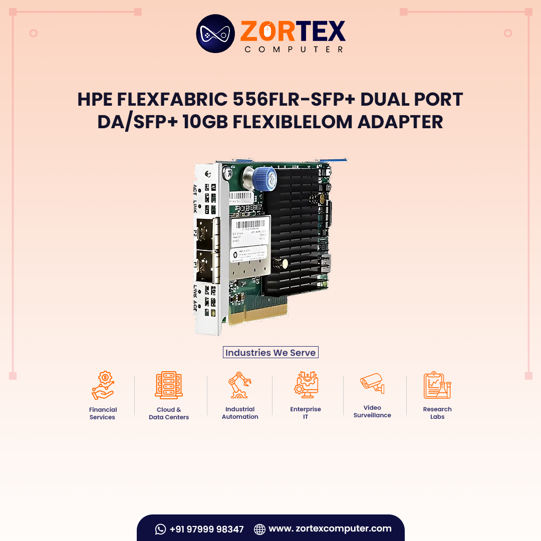 HPE FlexFabric 556FLR-SFP+ Dual Port DA/SFP+ 10Gb FlexibleLOM Adapter