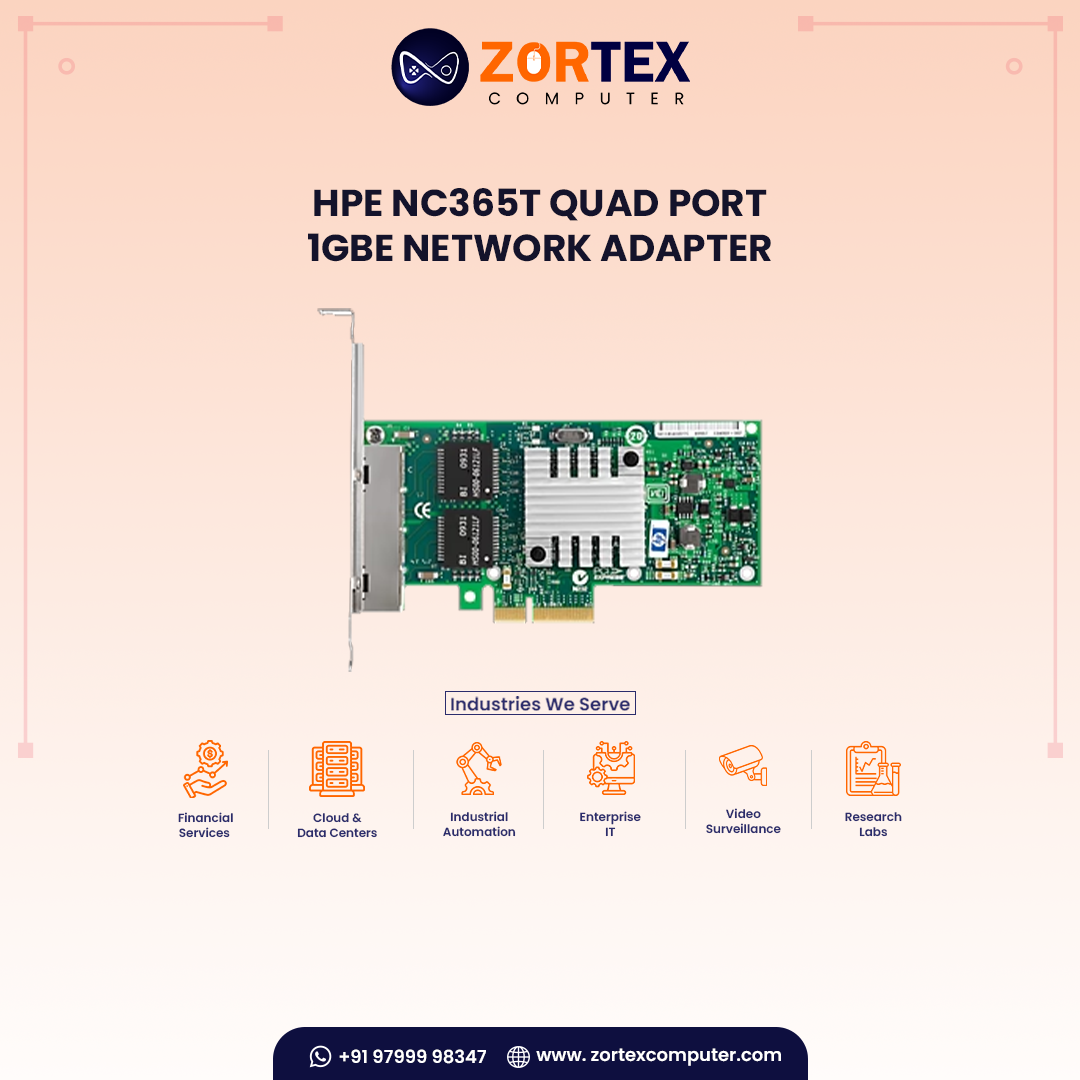 HP NC365T Quad Port 1GbE Network Adapter