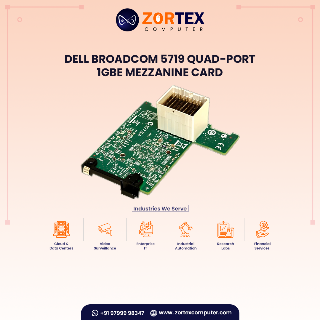 Dell Broadcom 5719 Quad-Port 1GbE Mezzanine Card