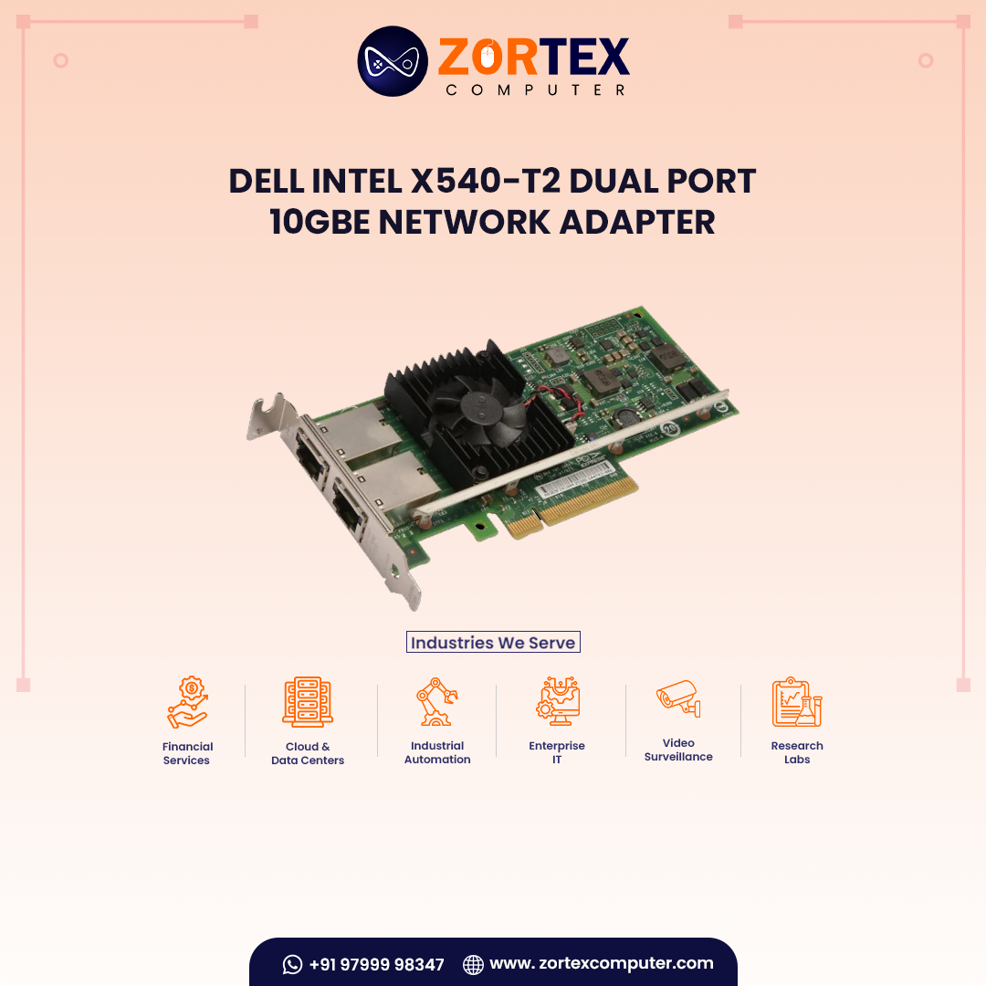 Dell Intel X540-T2 Dual Port 10GbE Network Adapter