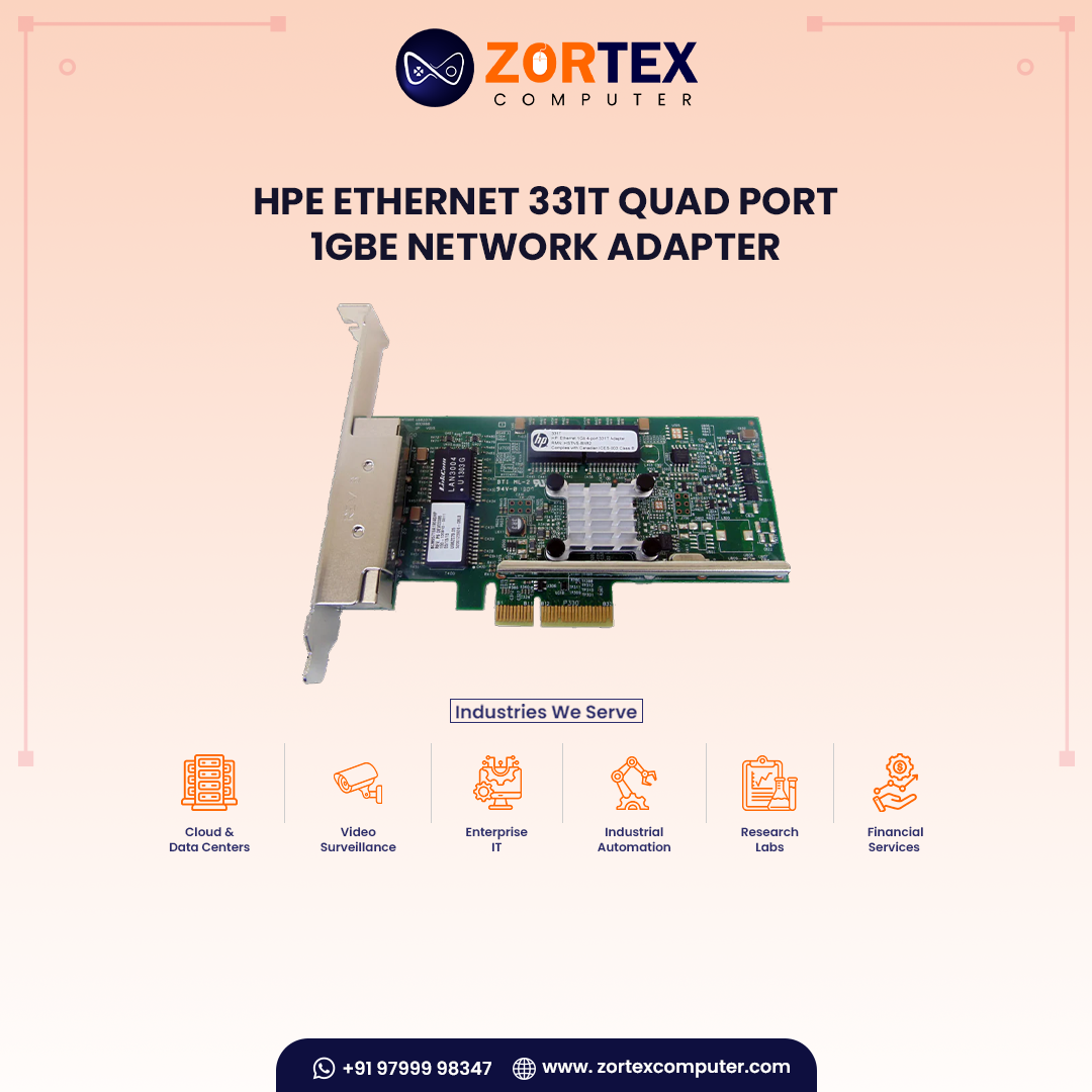 HPE Ethernet 331T Quad Port 1GbE Network Adapter