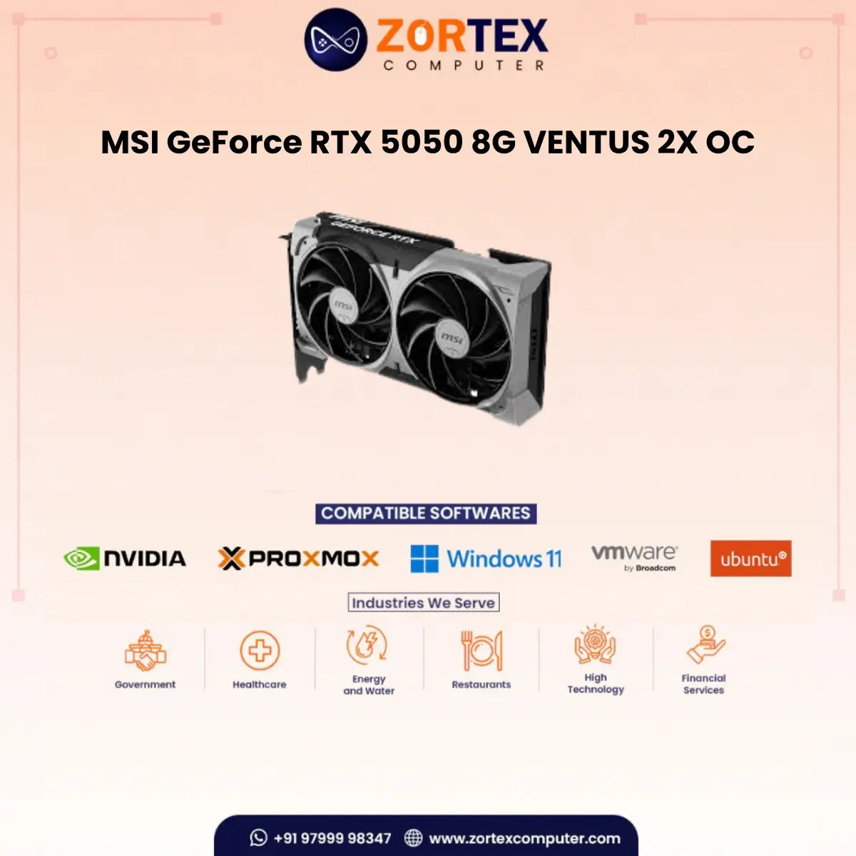 MSI GeForce RTX 5050 8G VENTUS 2X OC