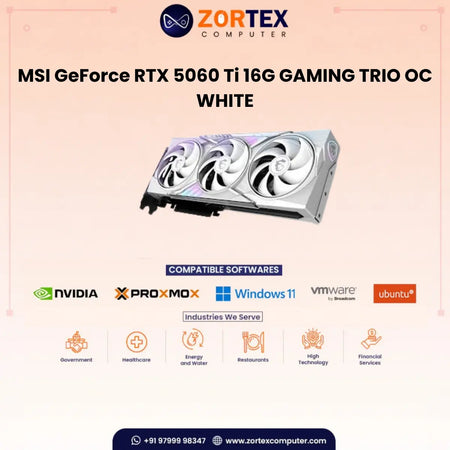 MSI GeForce RTX 5060 Ti 16G GAMING TRIO OC WHITE