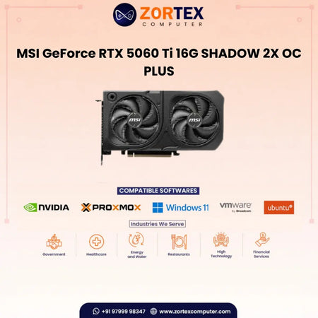 MSI GeForce RTX 5060 Ti 16G SHADOW 2X OC PLUS