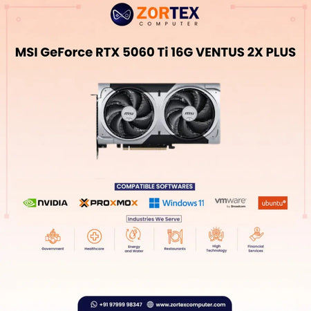 MSI GeForce RTX 5060 Ti 16G VENTUS 2X PLUS