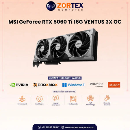 MSI GeForce RTX 5060 Ti 16G VENTUS 3X OC