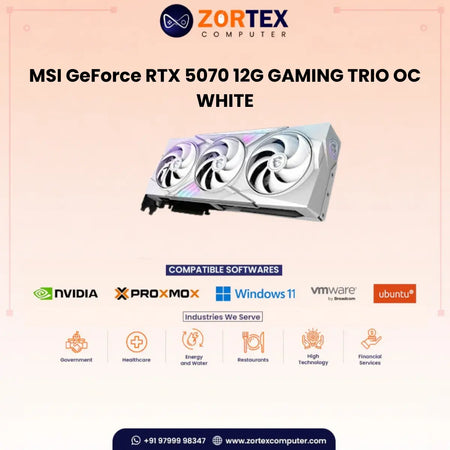 MSI GeForce RTX 5070 12G GAMING TRIO OC WHITE