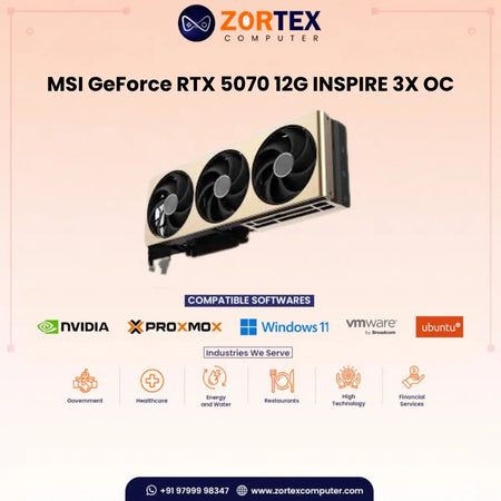 MSI GeForce RTX 5070 12G INSPIRE 3X OC