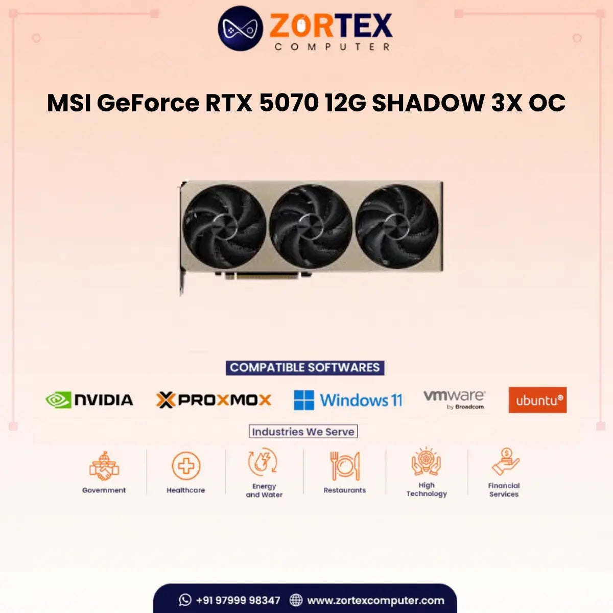 MSI GeForce RTX 5070 12G SHADOW 3X OC