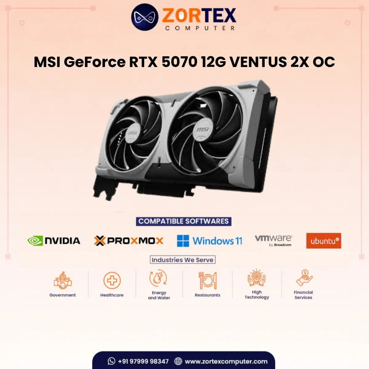 MSI GeForce RTX 5070 12G VENTUS 2X OC