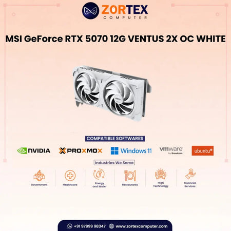 MSI GeForce RTX 5070 12G VENTUS 2X OC WHITE