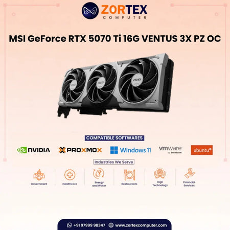 MSI GeForce RTX 5070 Ti 16G VENTUS 3X PZ OC