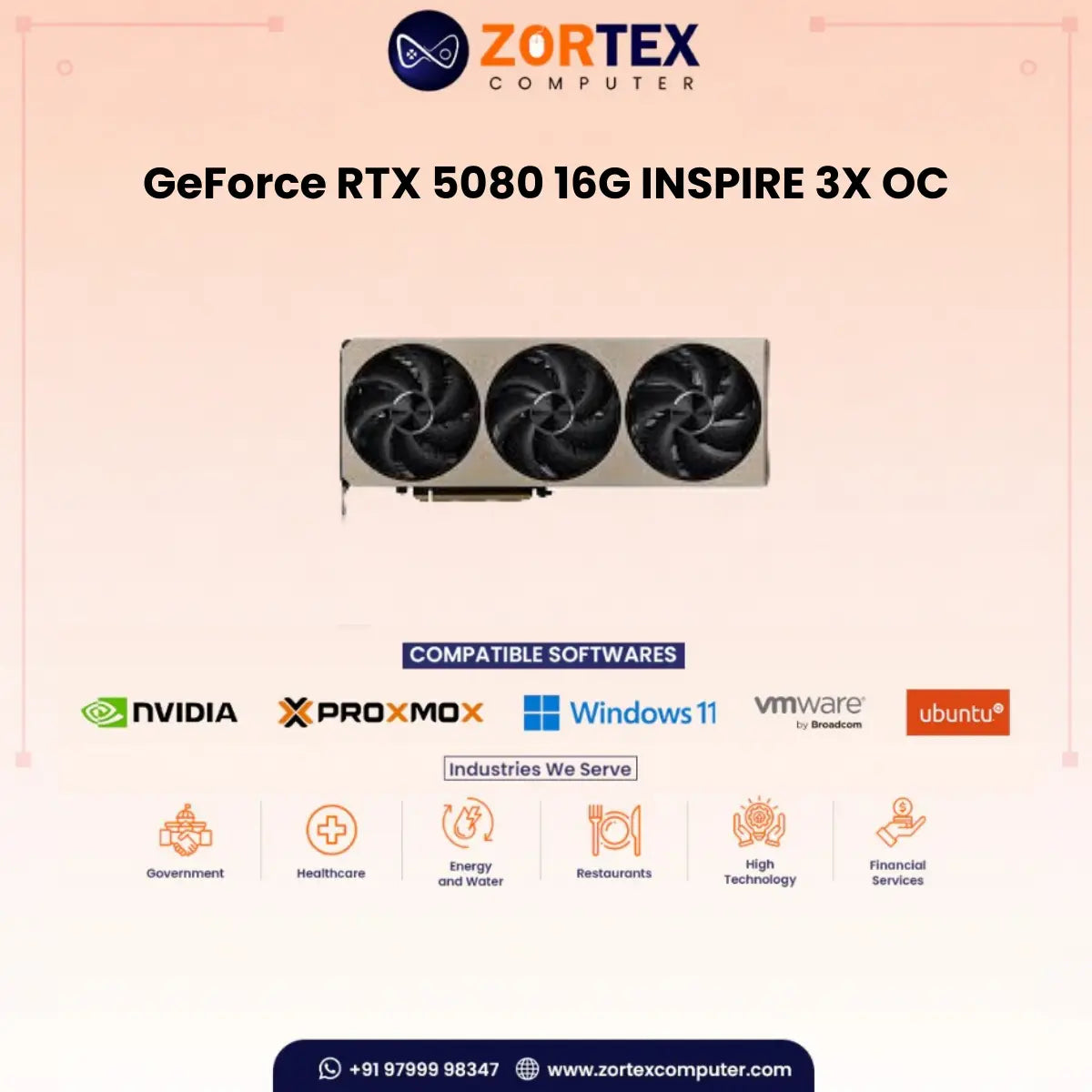 MSI GeForce RTX 5080 16G INSPIRE 3X OC
