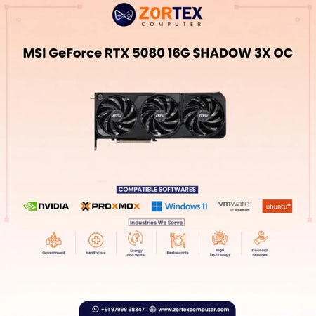 MSI GeForce RTX 5080 16G SHADOW 3X OC