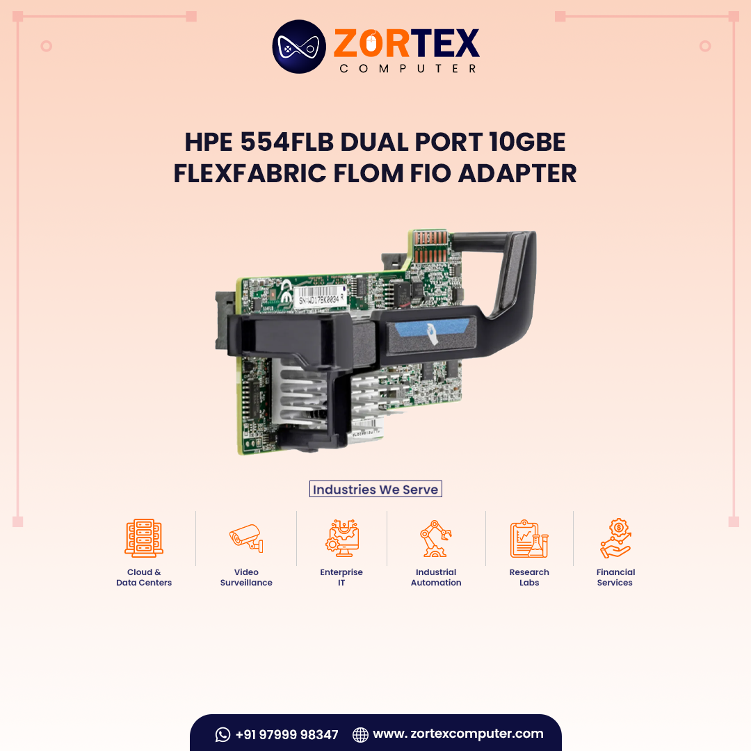 HP 554FLB Dual Port 10GBE FlexFabric FLOM FIO Adapter