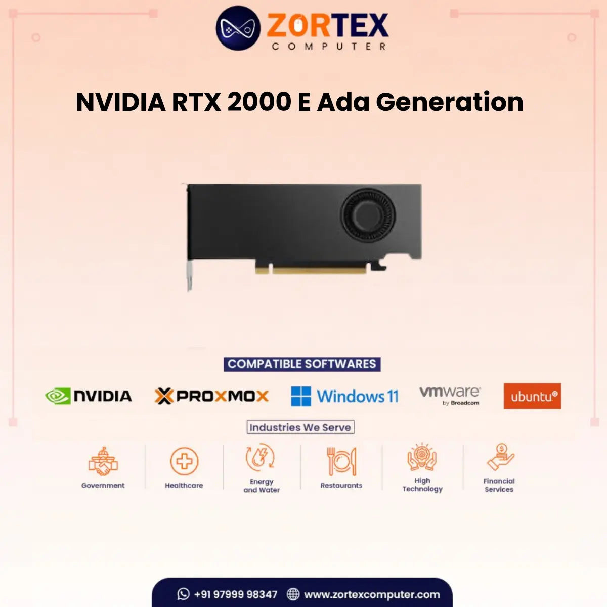 NVIDIA RTX 2000 E Ada Generation 16GB GDDR6 ECC Professional Graphics Card