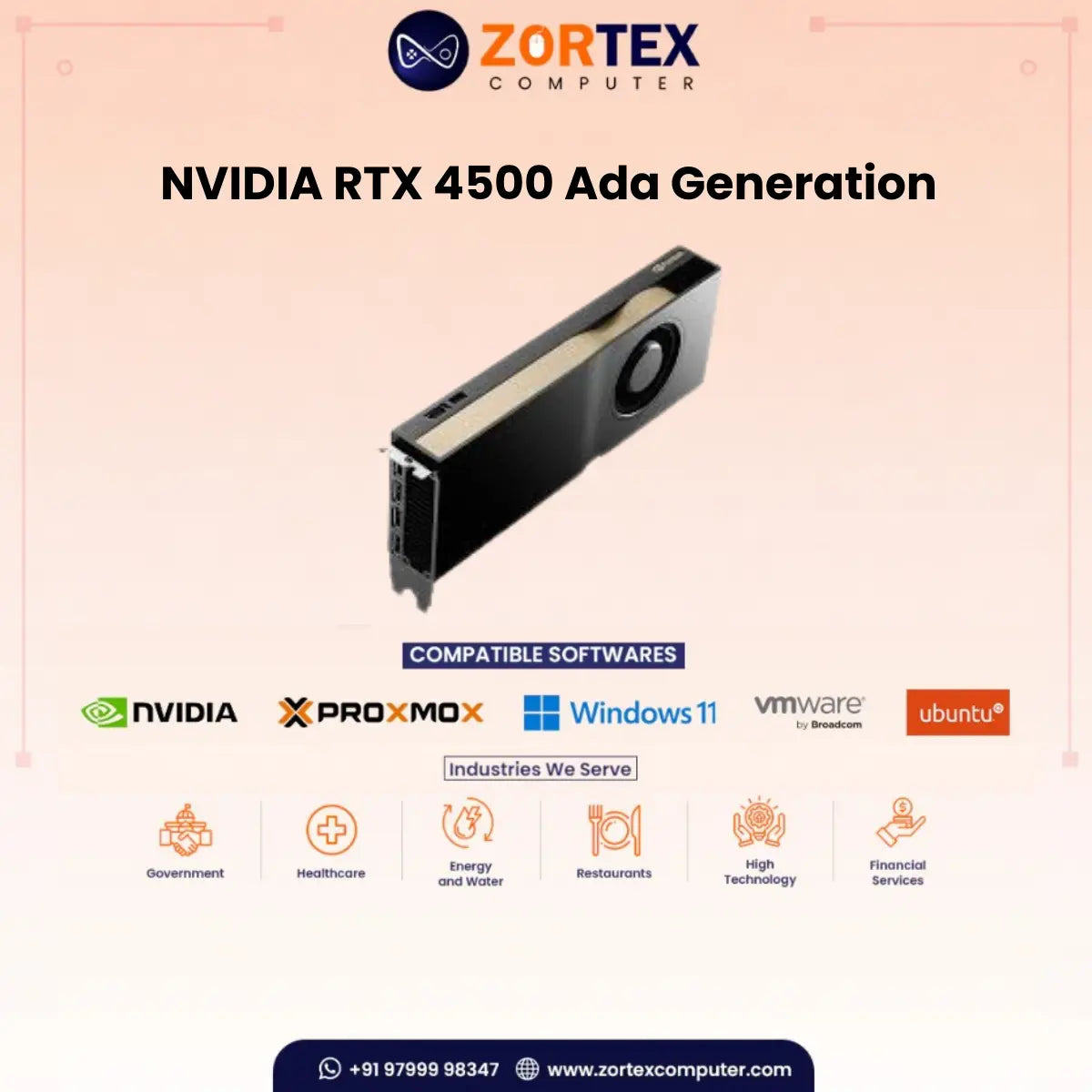NVIDIA RTX 4500 Ada Generation 24GB Graphic Card