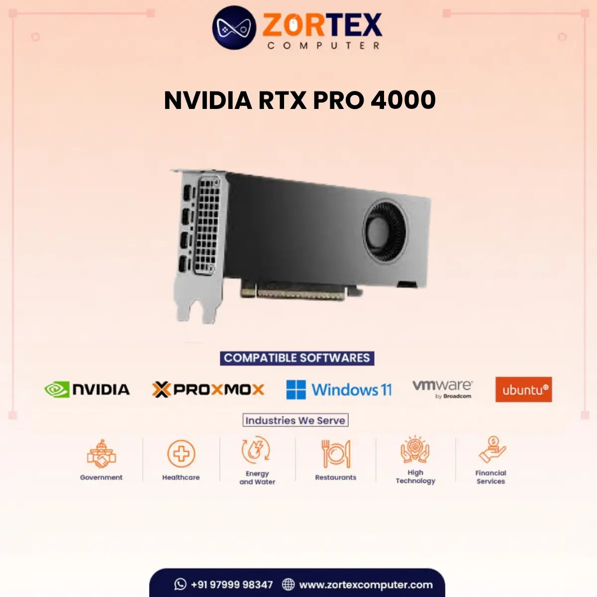 NVIDIA RTX PRO 4000 24GB Graphic Card