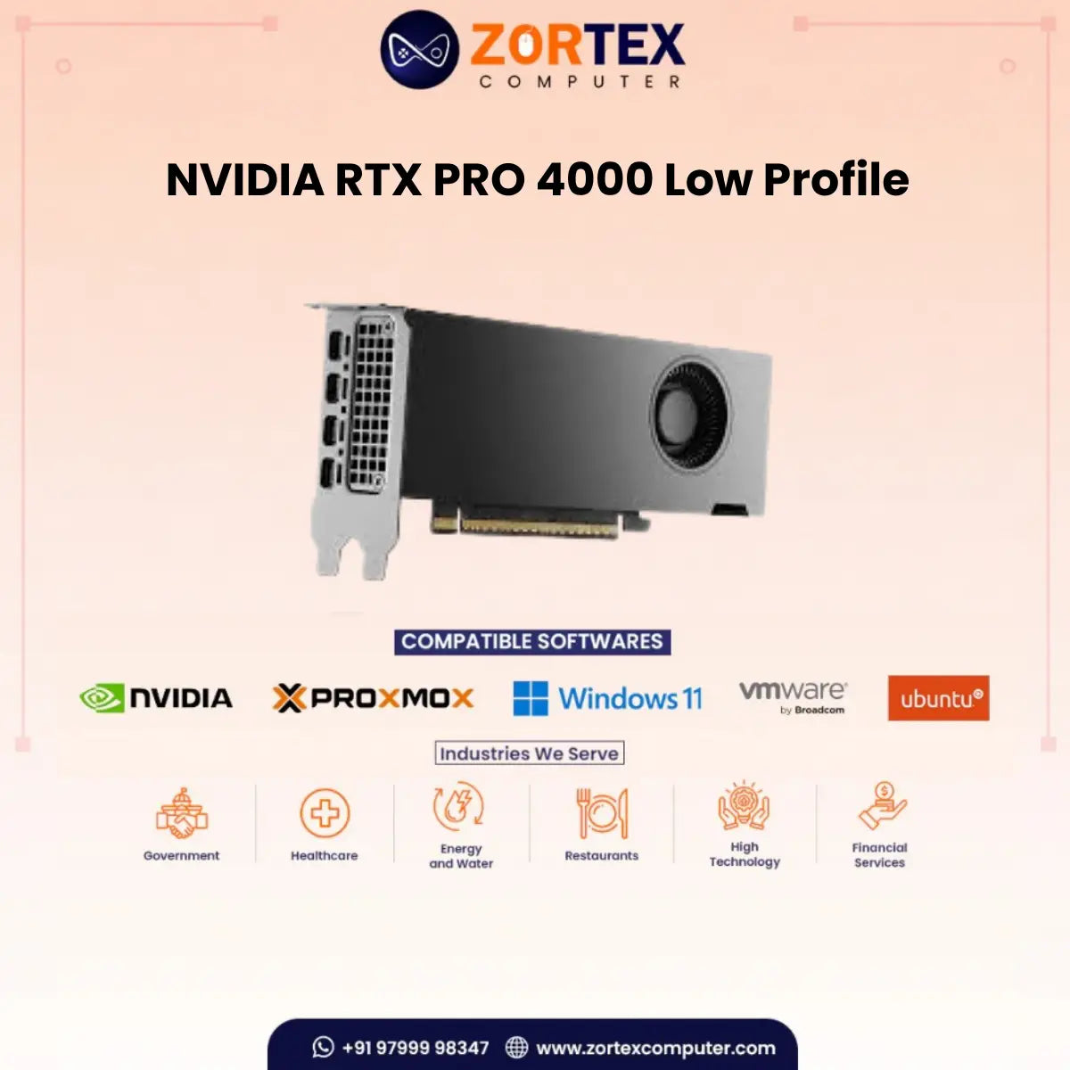 NVIDIA RTX PRO 4000 Low Profile 24GB Graphic Card