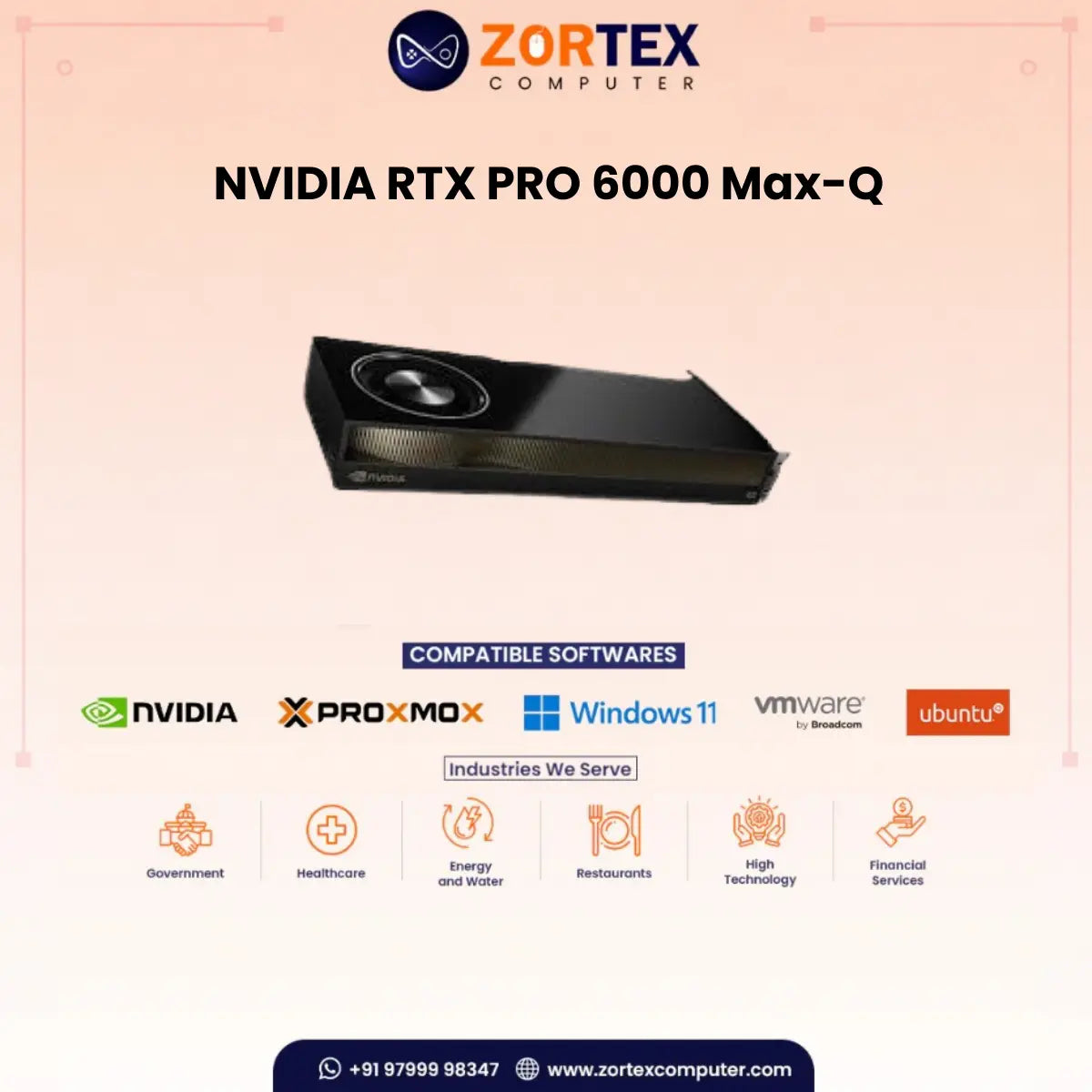 NVIDIA RTX PRO 6000 Max-Q 96GB Graphic Card
