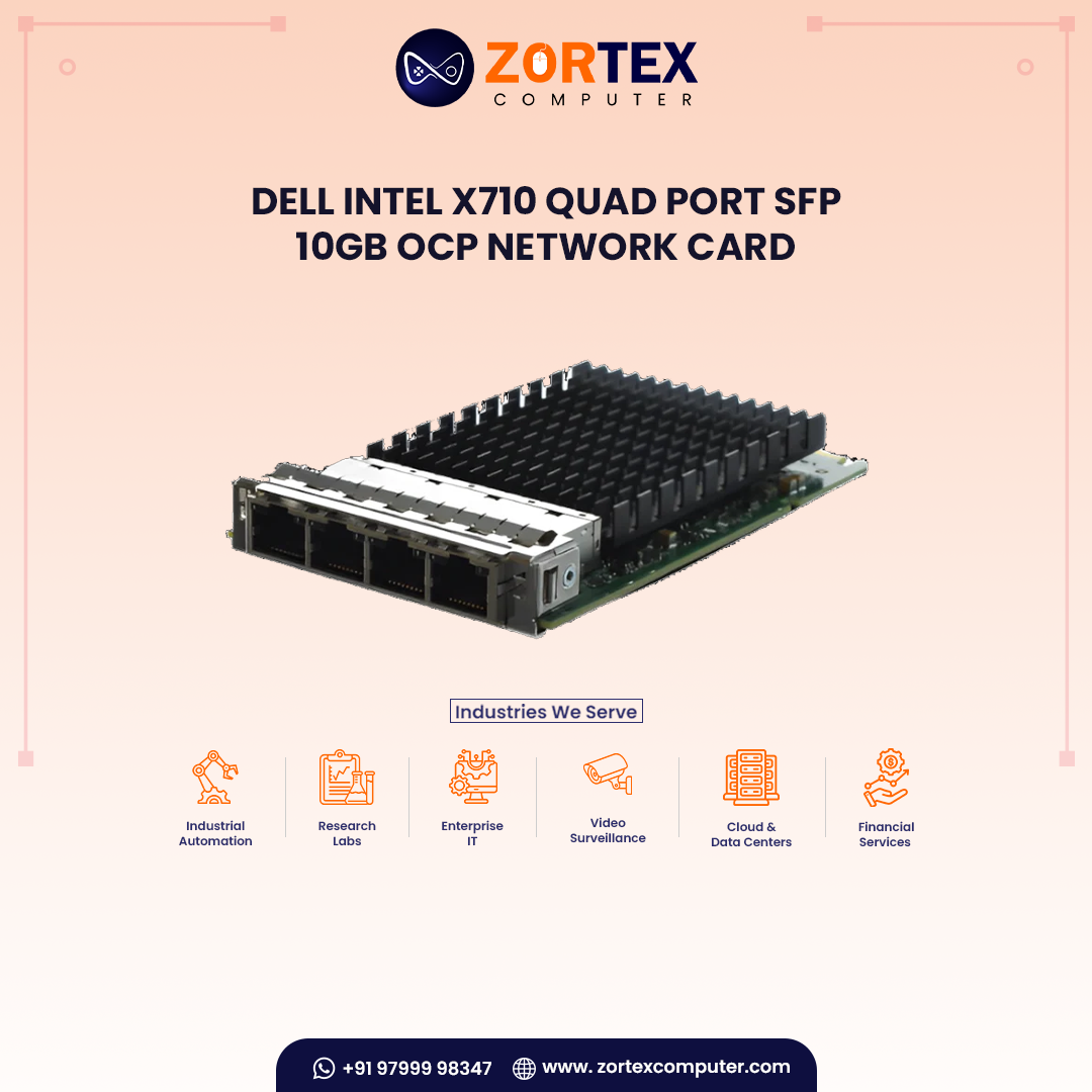 Dell Intel X710 Quad Port SFP 10GB OCP Network Card