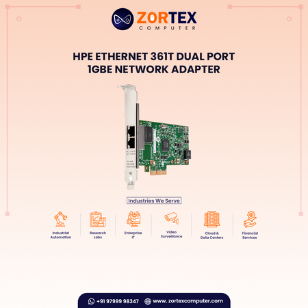 HPE Ethernet 361T Dual Port 1GbE Network Adapter