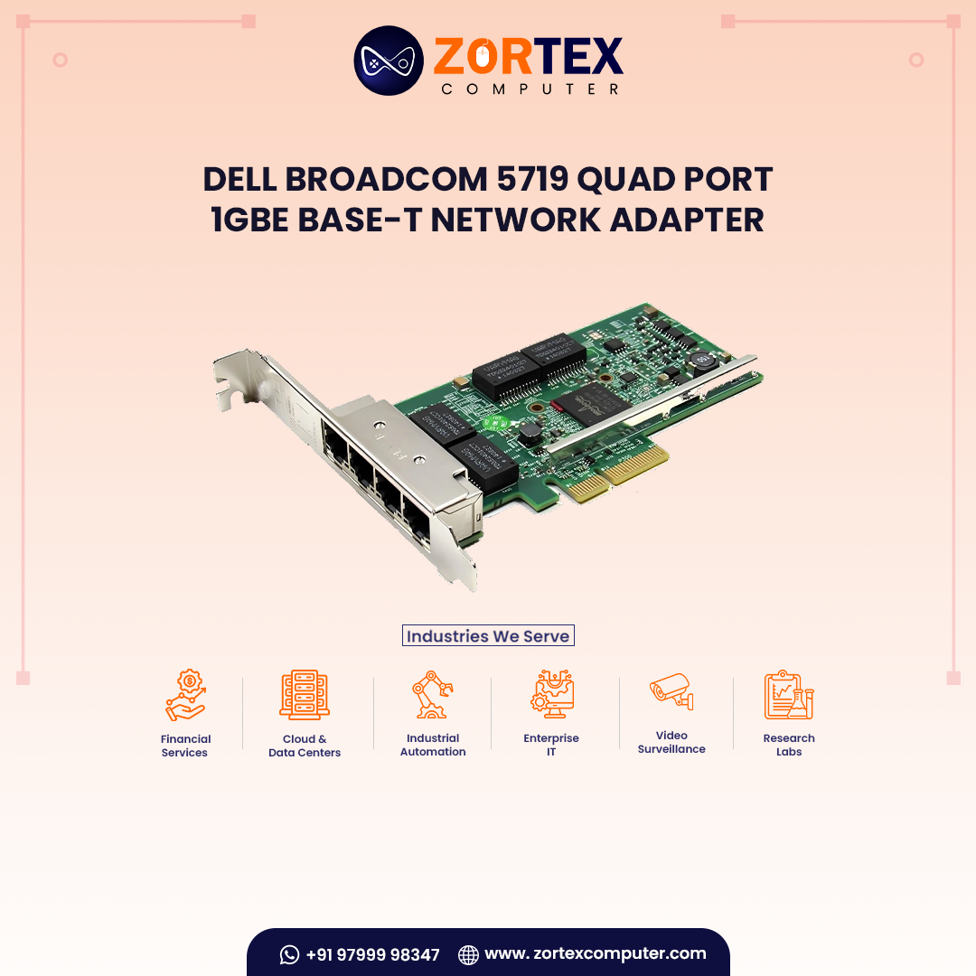 Dell Broadcom 5719 Quad Port 1GbE BASE-T Network Adapter