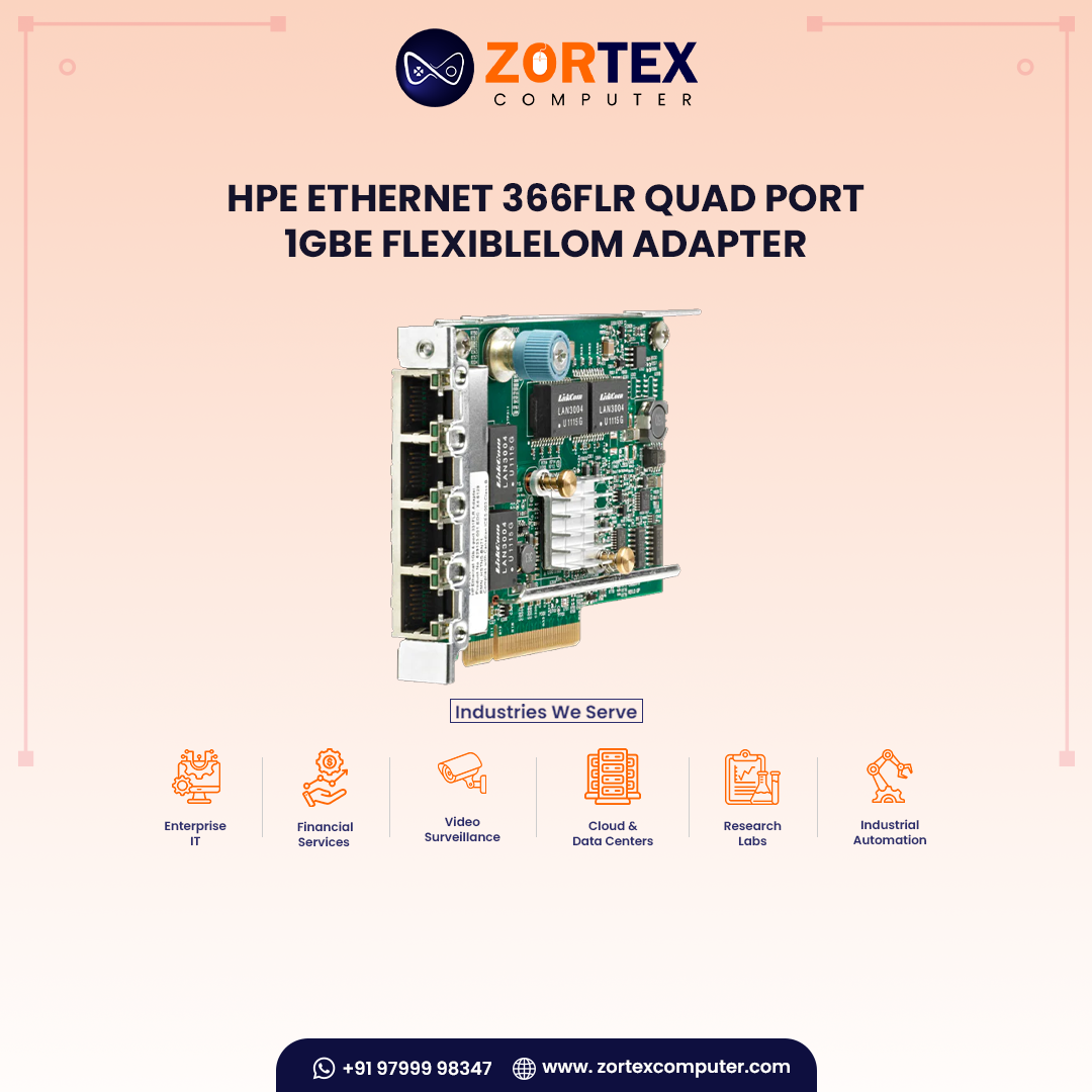 HPE Ethernet 366FLR Quad Port 1GbE FlexibleLOM Adapter