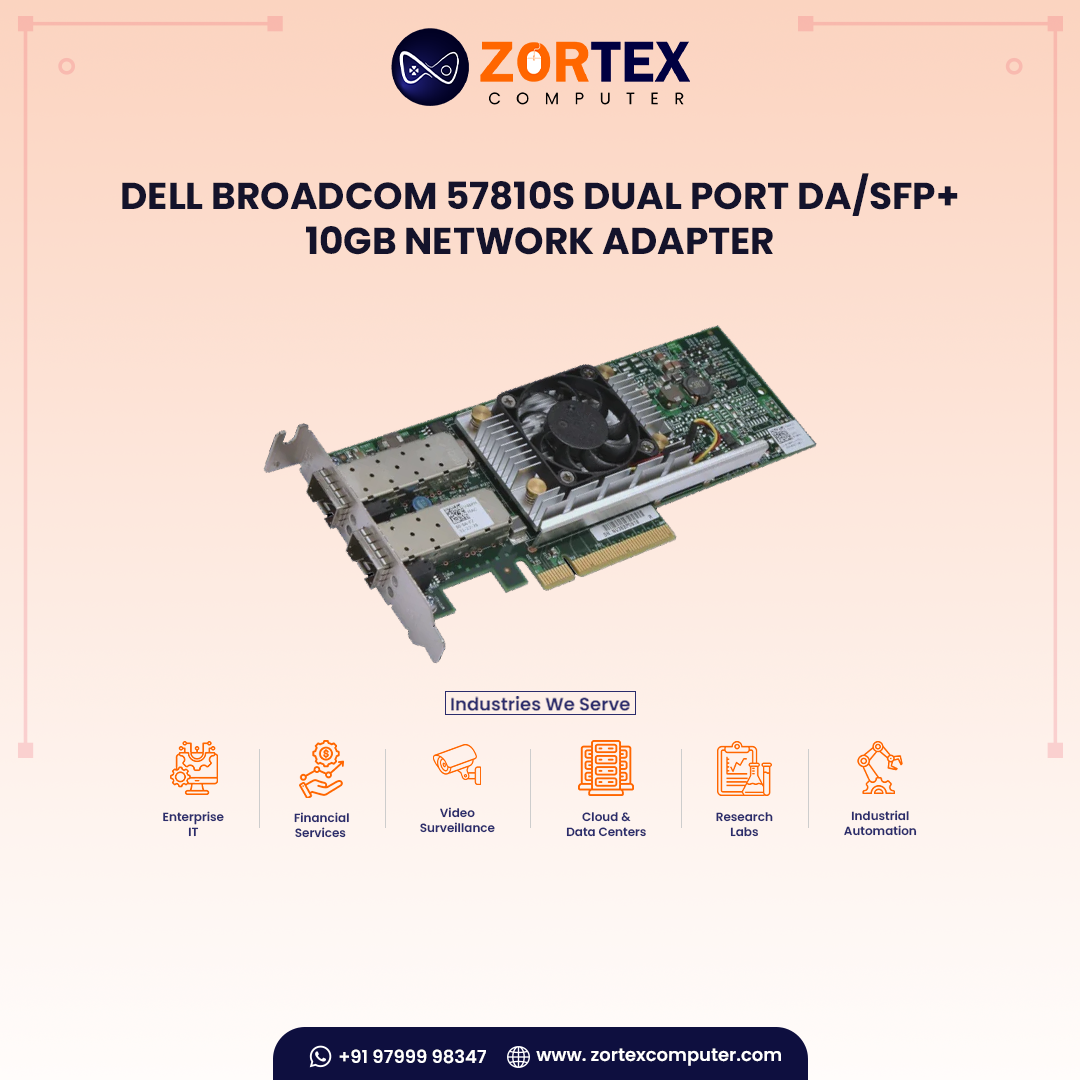 Dell Broadcom 57810S Dual Port DA/SFP+ 10Gb Network Adapter