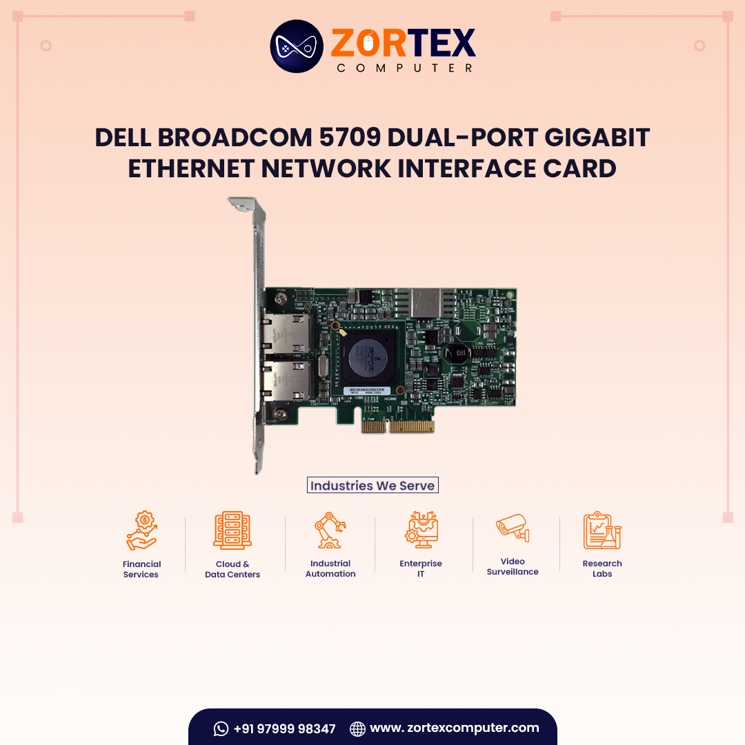 Dell Broadcom 5709 Dual-Port Gigabit Ethernet Network Interface Card