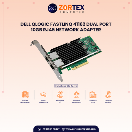 Dell QLogic FastLinQ 41162 Dual Port 10Gb RJ45 Network Adapter