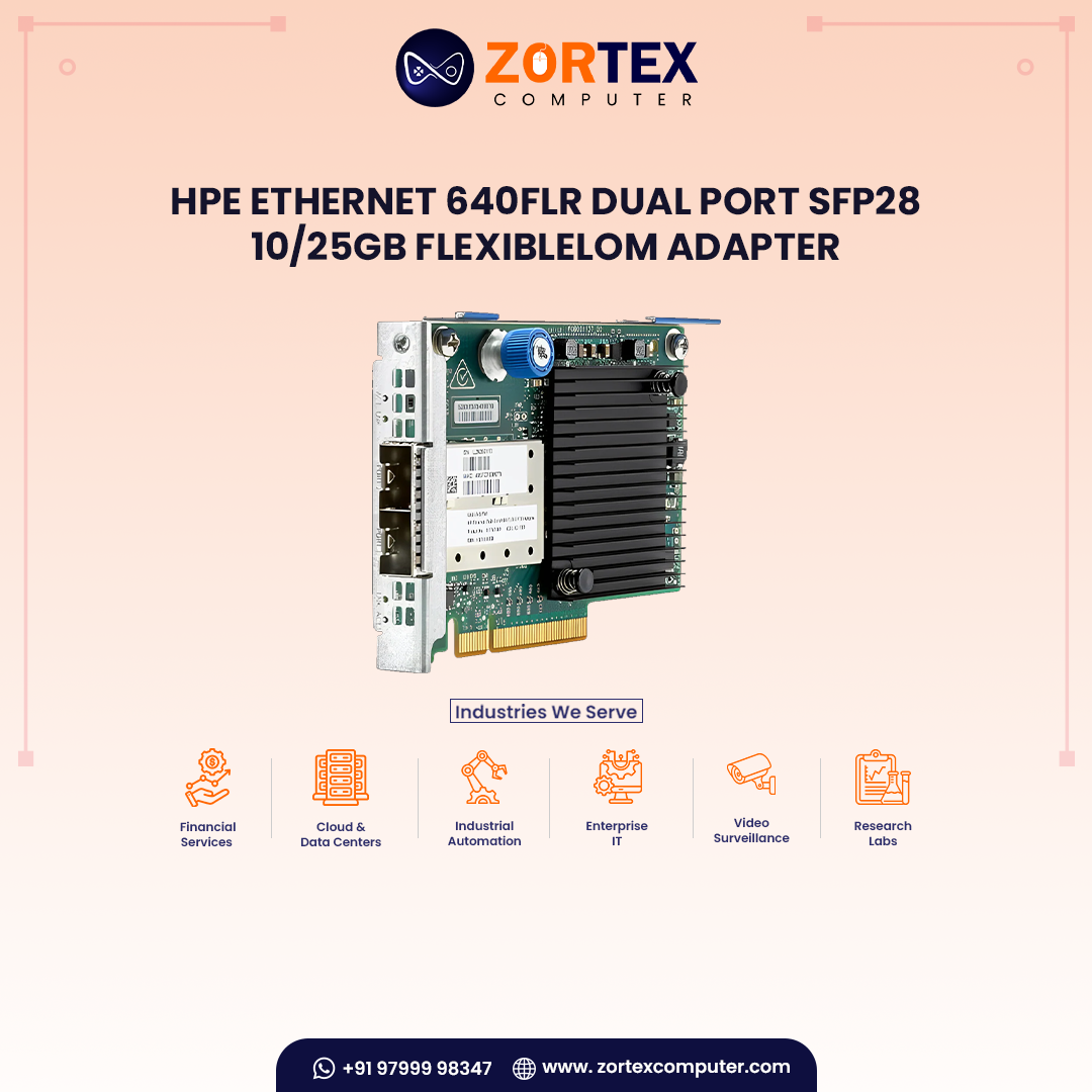 HPE Ethernet 640FLR Dual Port SFP28 10/25GB FlexibleLOM Adapter