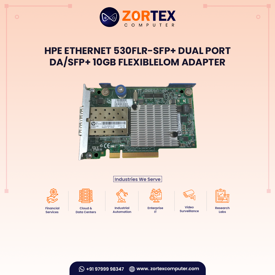 HPE Ethernet 530FLR-SFP+ Dual Port DA/SFP+ 10Gb FlexibleLOM Adapter