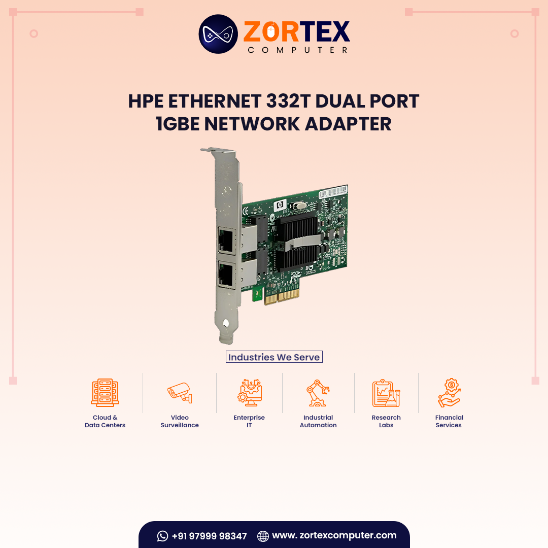 HPE Ethernet 332T Dual Port 1GbE Network Adapter