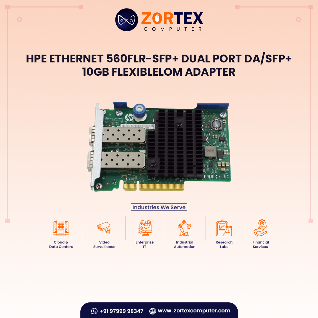 HPE Ethernet 560FLR-SFP+ Dual Port DA/SFP+ 10Gb FlexibleLOM Adapter
