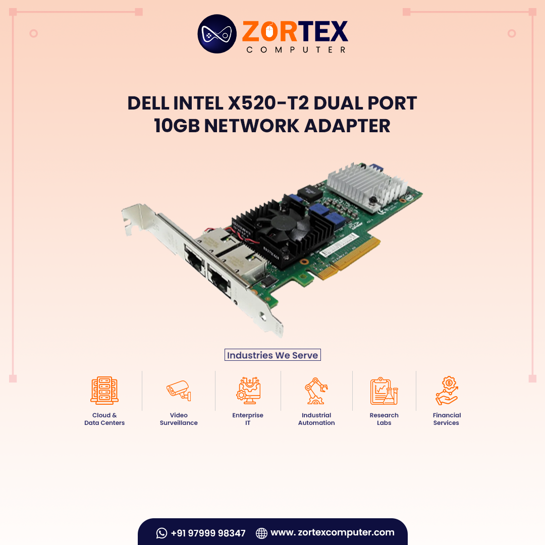 Dell Intel X520-T2 Dual Port 10Gb Network Adapter