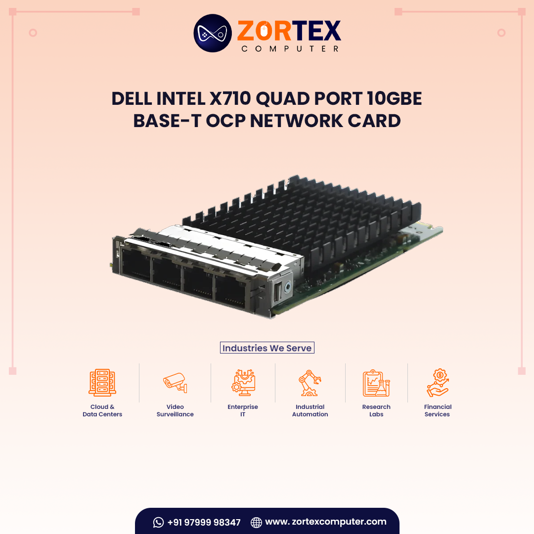 Dell Intel X710 Quad Port 10GbE BASE-T OCP Network Card