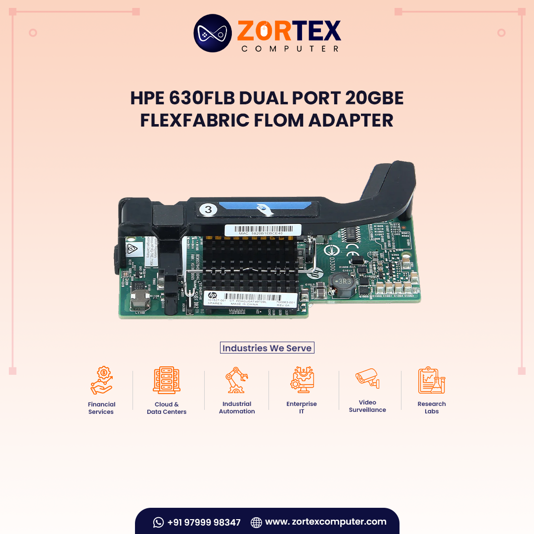 HP 630FLB Dual Port 20GbE FlexFabric FLOM Adapter
